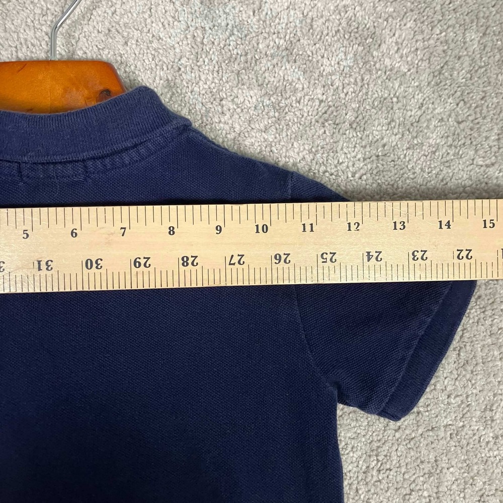 Polo Ralph Lauren Kids Navy Blue Short Sleeve Polo Shirt Orange Pony 3/3T - Picture 10 of 13